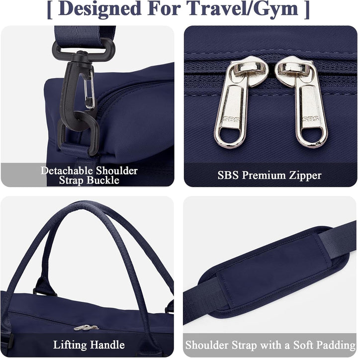 Reisetasche Damen Handgepäck Tasche Sporttasche Weekender Bag Schwimmtasche Wasserdicht Travel Bag D