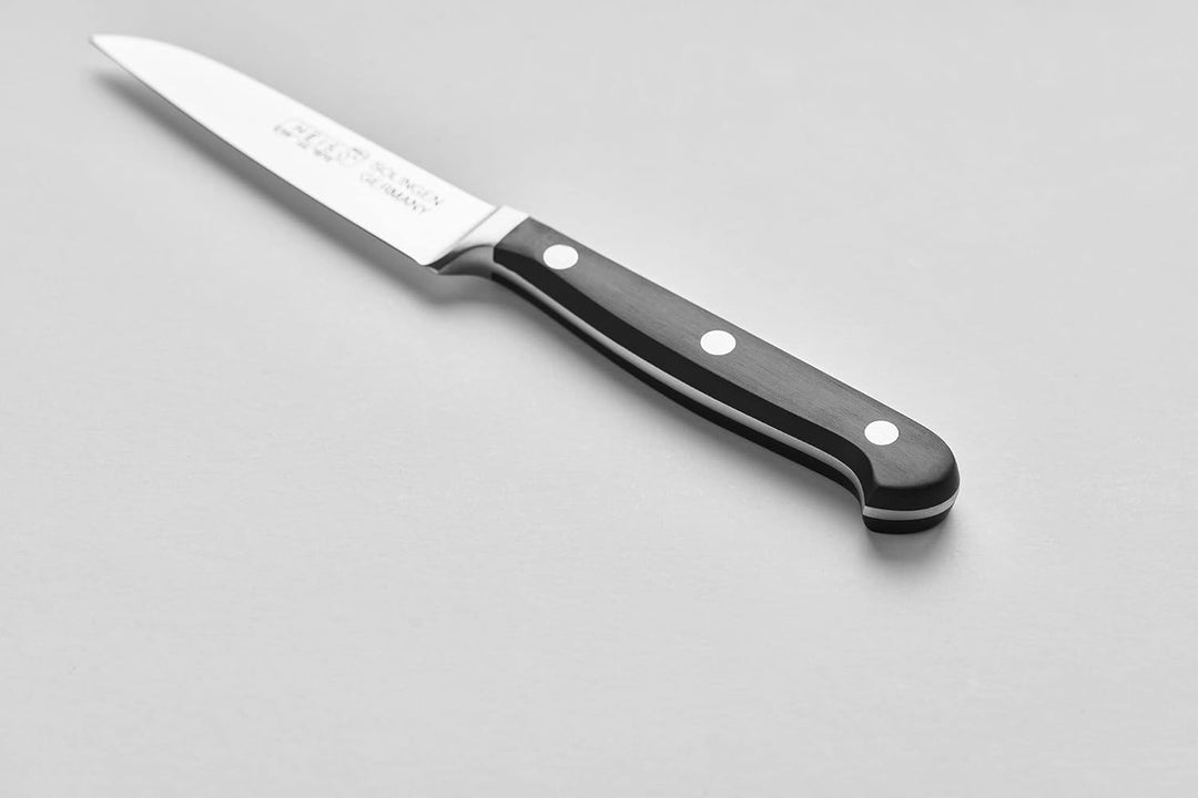 HEISO Gemüsemesser - handgeschmiedet in Solingen - rostfreie 9cm Klinge - Scharfes Messer - Made in