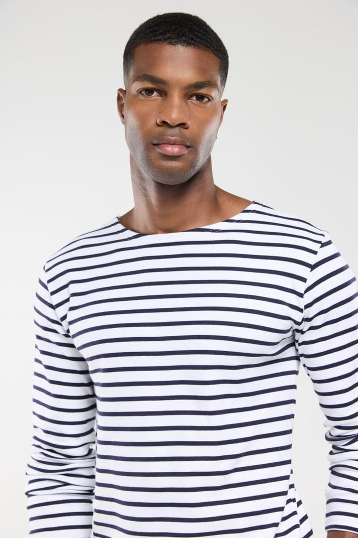 Armor Lux Herren Marinière Houat Héritage Homme T-Shirt XXS Mehrfarbig (400 Weiss/Navire 400/Weiss/S