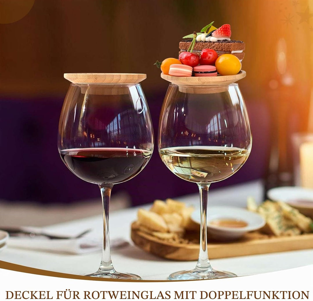 10 Stück Weinglas Charcuterie Topper, Charcuterie Brett Topper, Weinglas Topper Holz, Wein Vorspeise