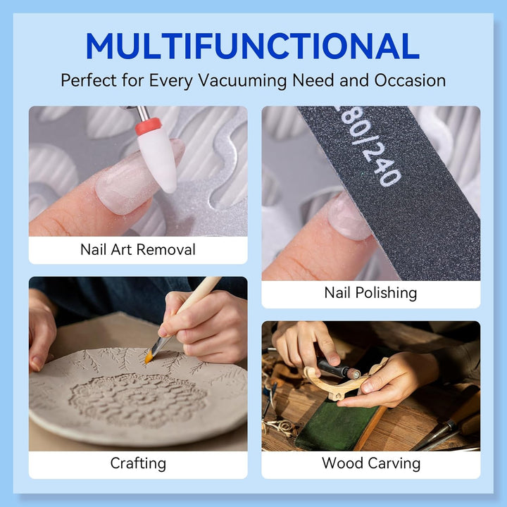 Makartt Nagelstaubsauger - staubabsaugung für nägel Professional Powerful Suction Larina Vacuum Fan