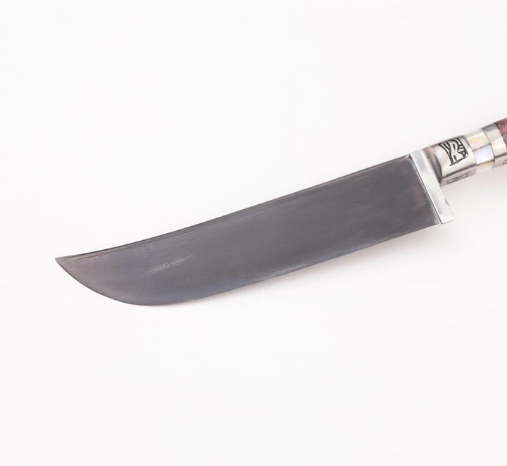 Usbekisches Kochmesser Klingen Kohlenstoffstahl Hartstahl Pchak Premium Küchenmesser inkl. Schutzhül