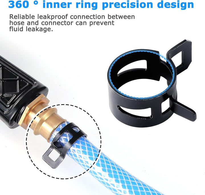 300 Stück Schlauch Federklemme 10 Grössen Kraftstoffleitung Schlauchschellen Schlauchschelle Clip Sc