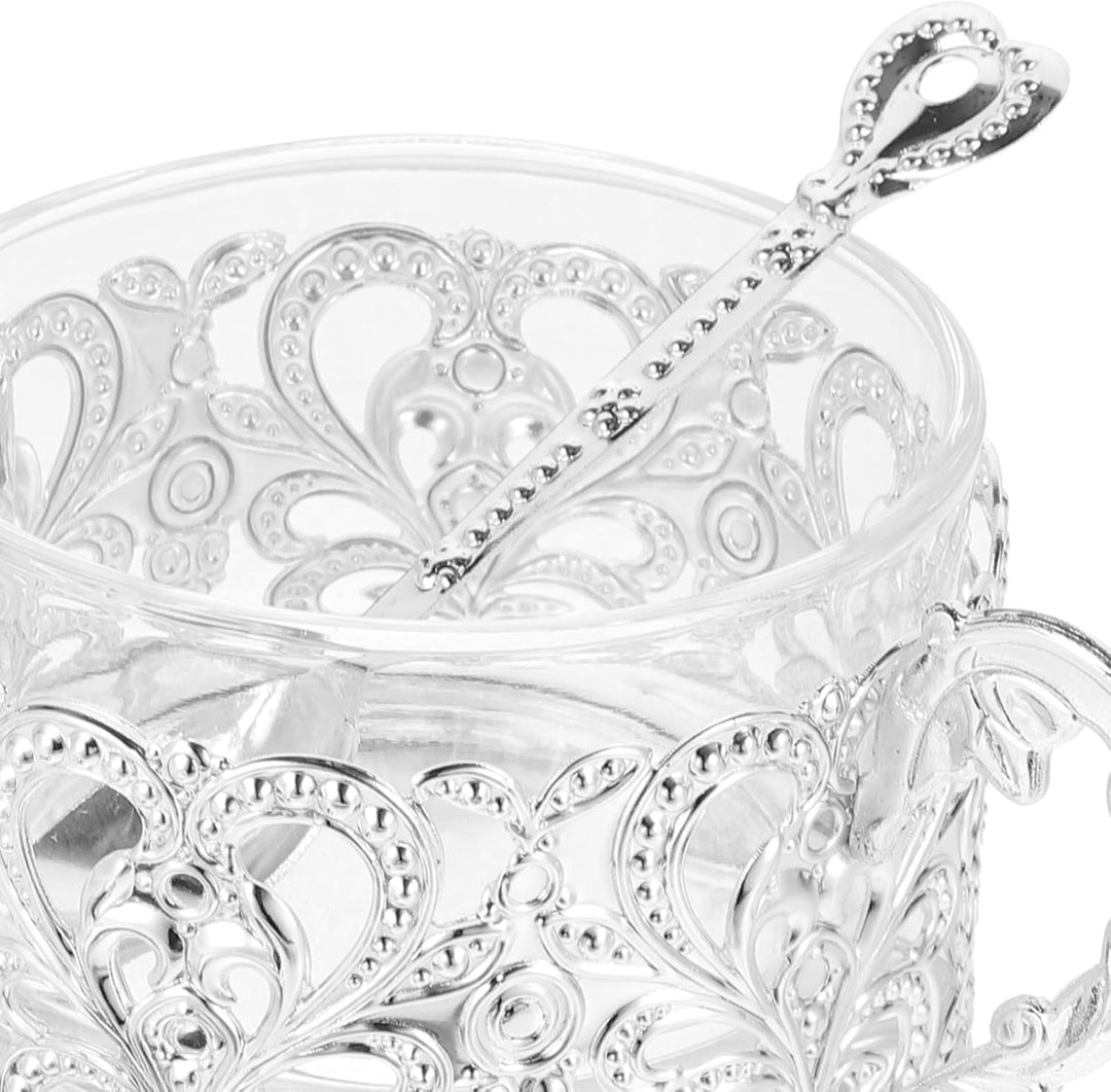 Toyvian Vorratsglas Aus Kunstglas Mit Deckel Und Löffel Transparente Zuckerdose Für Küche Praktische