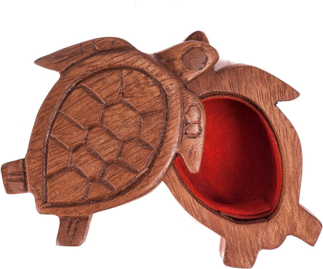 Windalf Glücks Schildkröten Schmuckdose NAMY 14.5 cm Bohemia Geschenkdose Vintage Schildkröten Handa