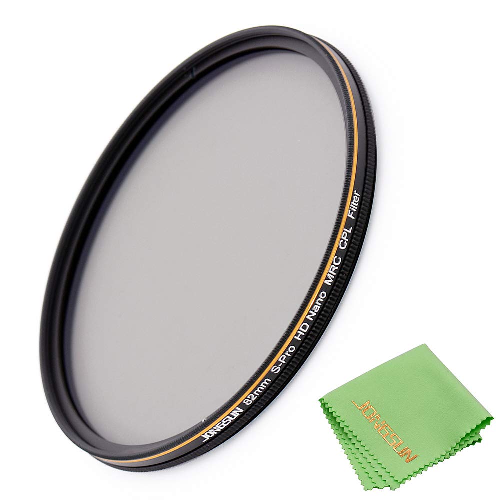 JONGSUN Polfilter 82mm, Zirkularer Polarisationsfilter, S-Pro HD Nano MRC16, 16-Schichten Mehrlagenb