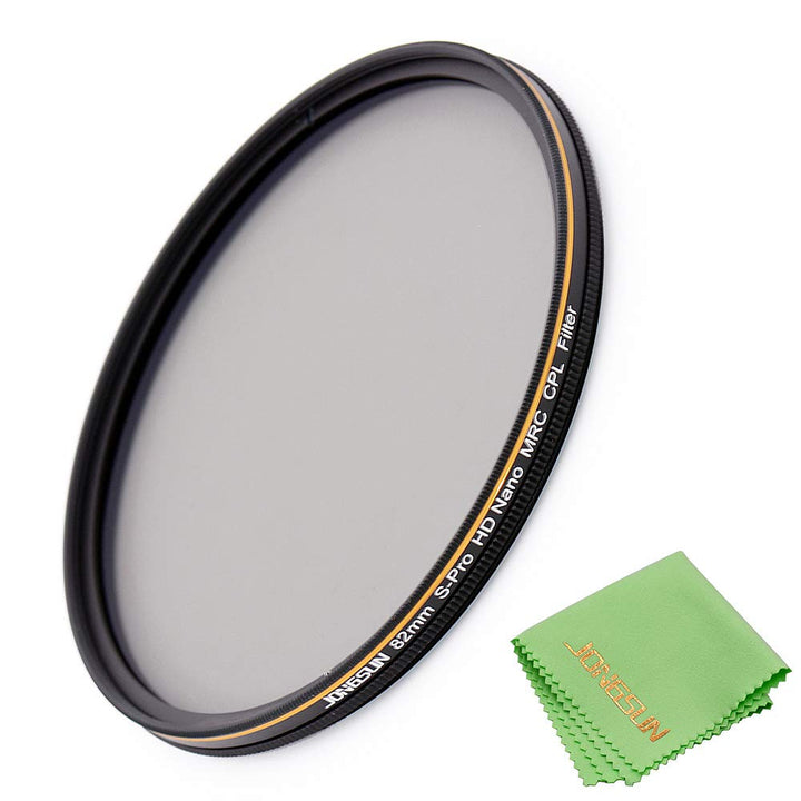JONGSUN Polfilter 82mm, Zirkularer Polarisationsfilter, S-Pro HD Nano MRC16, 16-Schichten Mehrlagenb