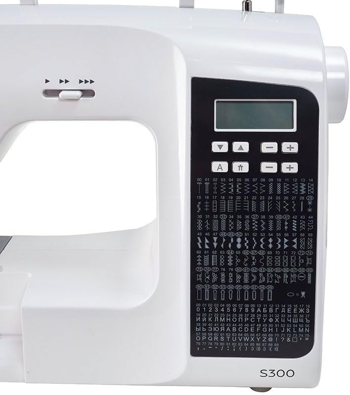 Rold S300 Computer Nähmaschine mit Anschiebetisch | 190 Nähstiche zum Nähen aller Arten von Stoffen.
