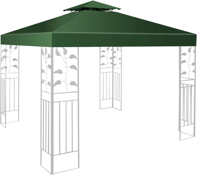 KOMFOTTEU 3 x 3 M Pavilliondach, Ersatzdach für Pavillion, Dachplane für Garten Balkon Strand, wasse