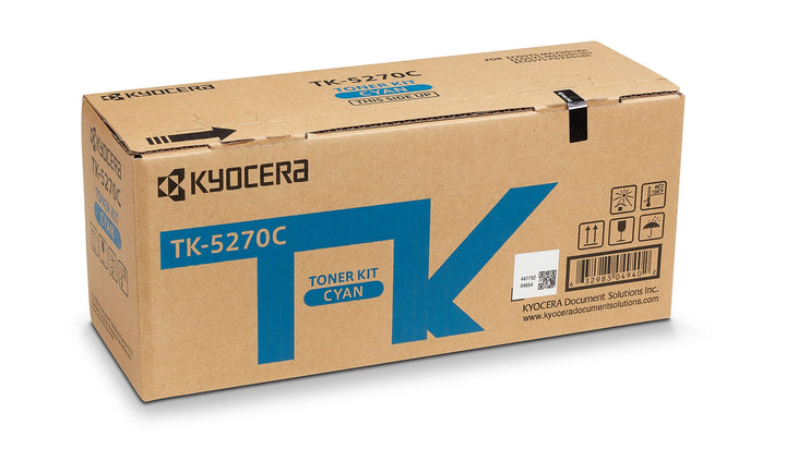 Kyocera TK-5270C Cyan. Original Toner-Kartusche 1T02TVCNL0. Kompatibel für P6230cdn, M6230cidn und M