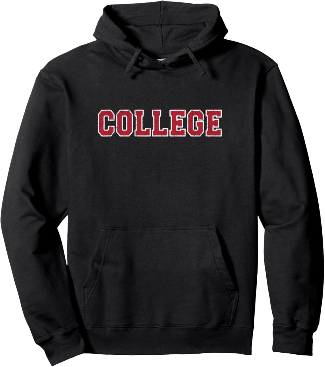 Retro College Graduation Pullover Hoodie