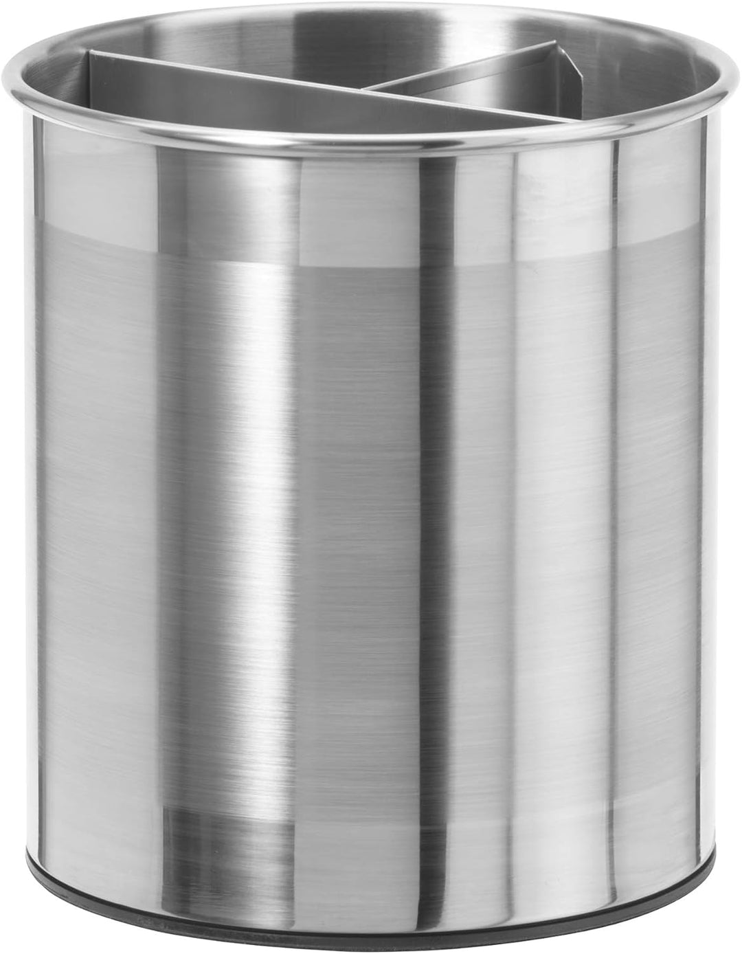 Oggi Jumbo-Utensilienhalter aus Edelstahl, drehbar, mit herausnehmbarer Trennwand, stilvolle Küchenu