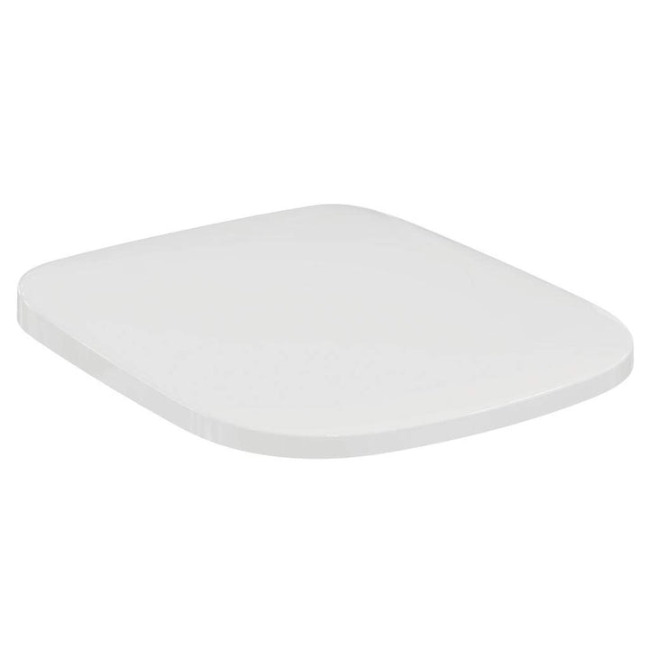 Ideal Standard T318101 Copriwater Originale Slim dedicato Serie Esedra New, Chiusura rallentata, Bia