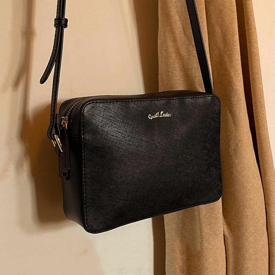 Gusti Umhängetasche Leder - Almina Damen Handtasche Schultertasche Crossbody bag Ledertasche Vintage