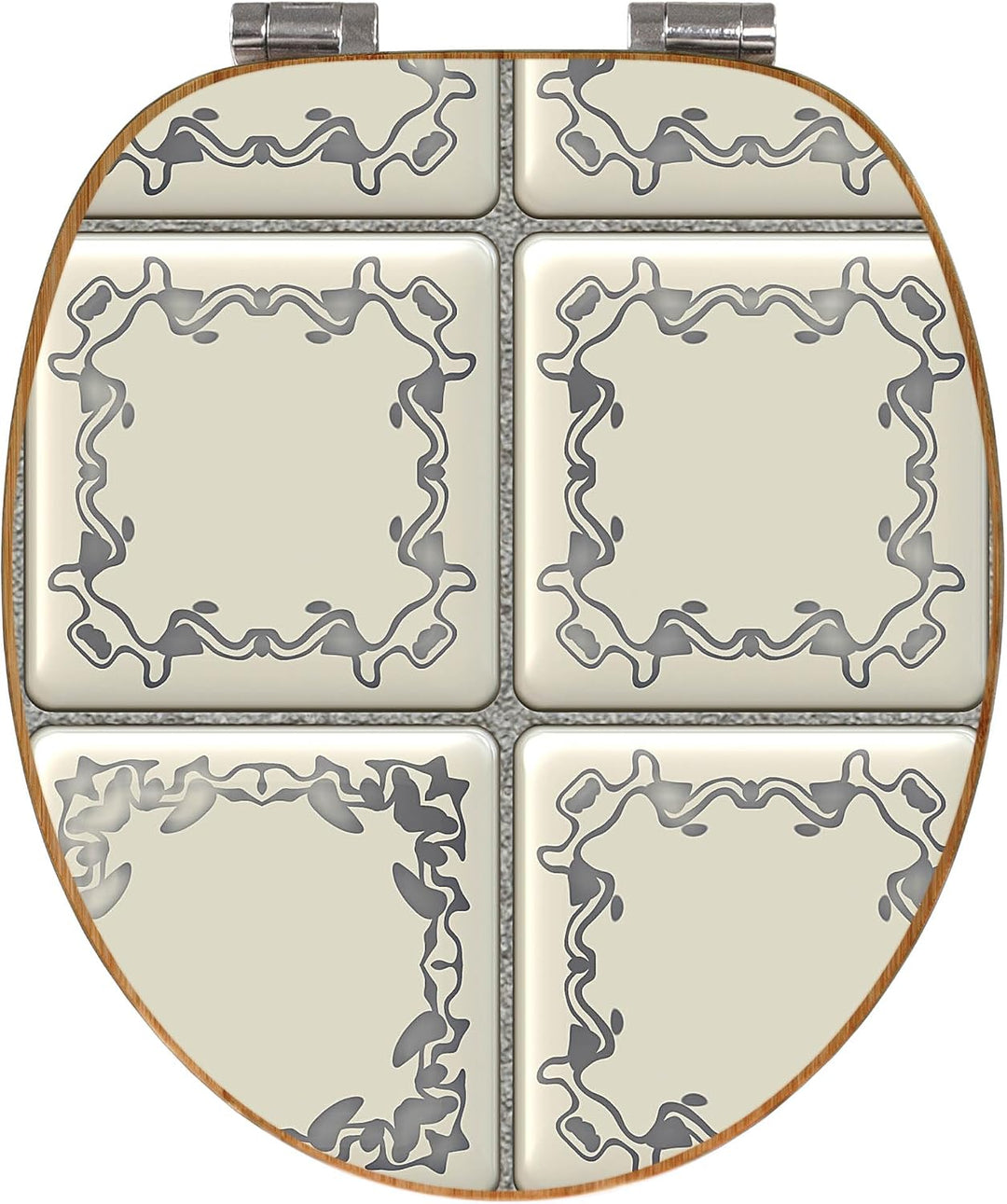 banjado Design WC Sitz Bambus Absenkautomatik 45,8x37,5cm - Toilettendeckel mit Absenkautomatik Holz