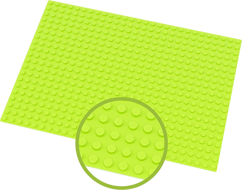 Hubelino mega (585-teilig), 420633 & Hubelino GmbH 420312 (20x28 Noppen) Grundplatte, Grün Bundle mi