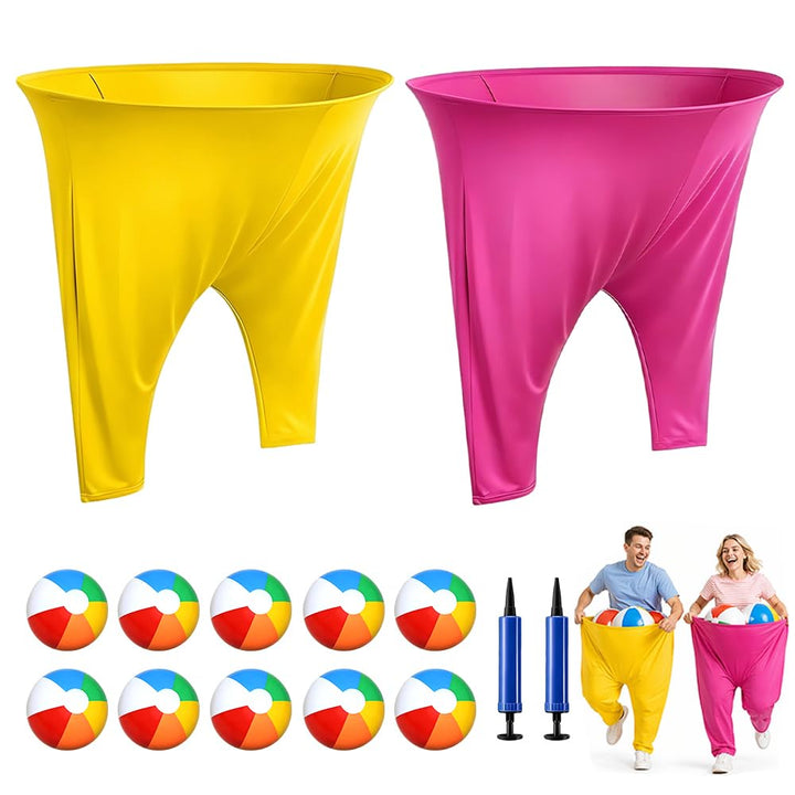 Foreverup 2 Stück Oma Hosen Hofspiel, Granny Pants Hof-Spiel,Granny Pants Yard Game, 2 lustige Oma-H