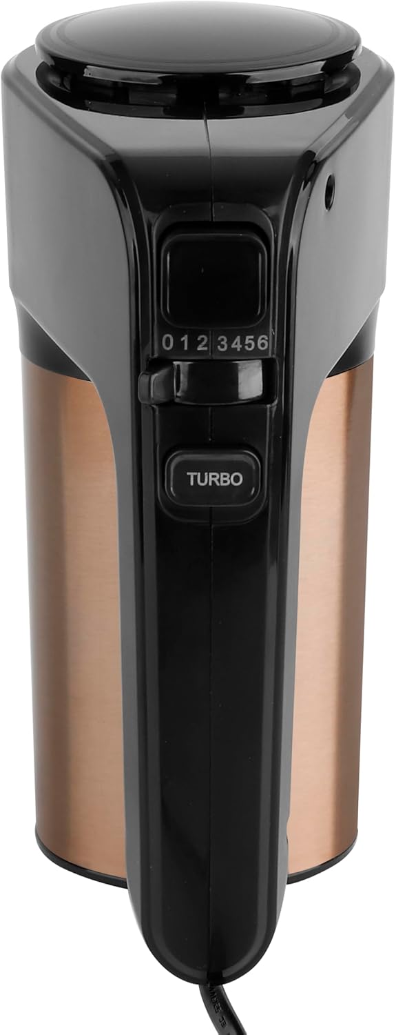 EMERIO elektrischer Handmixer Handrührer Mixer Handrührgerät | 400 Watt | 6 Geschwindigkeiten & Turb