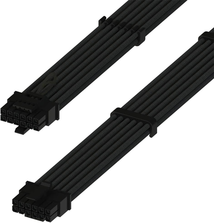LINKUP – AVA 600W PCIE5.0 12VHPWR (16-polig/12+4) 16 AWG ummanteltes Hochstrom-Netzteilkabel – 70 cm