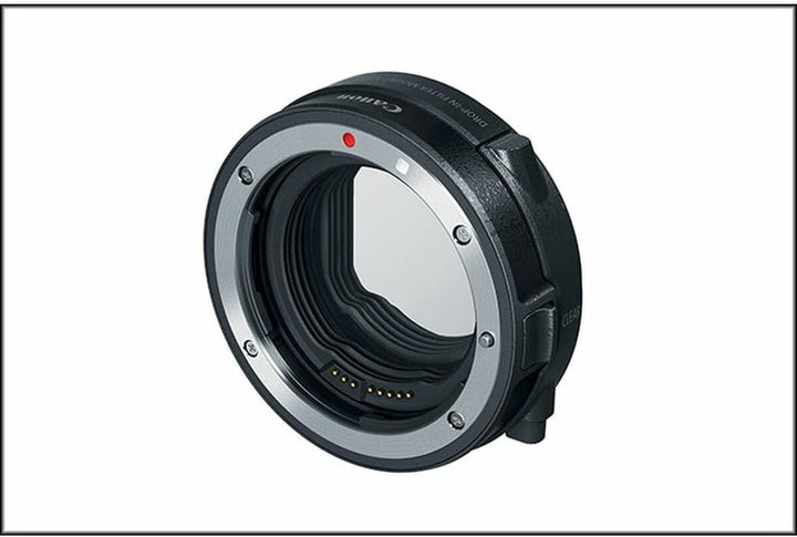 Canon 3442C005 Bajonettadapter EF-EOS R mit Einsteckfilter (C-PL: Zirkularpolfilter A), Schwarz Adap