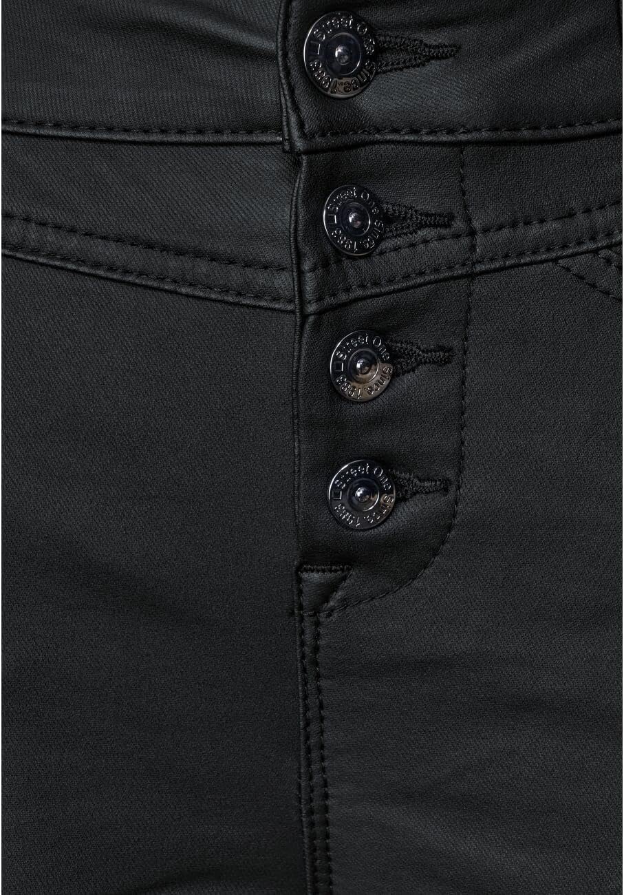 Street One Damen Boot Cut Hose A375795 38W / 28L Schwarz, 38W / 28L Schwarz