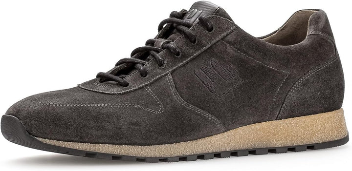 Pius Gabor Herren Sneaker Low,Halbschuhe,zertifiziertes Leder,Wechselfussbett 40 EU Weit Grau Slate,
