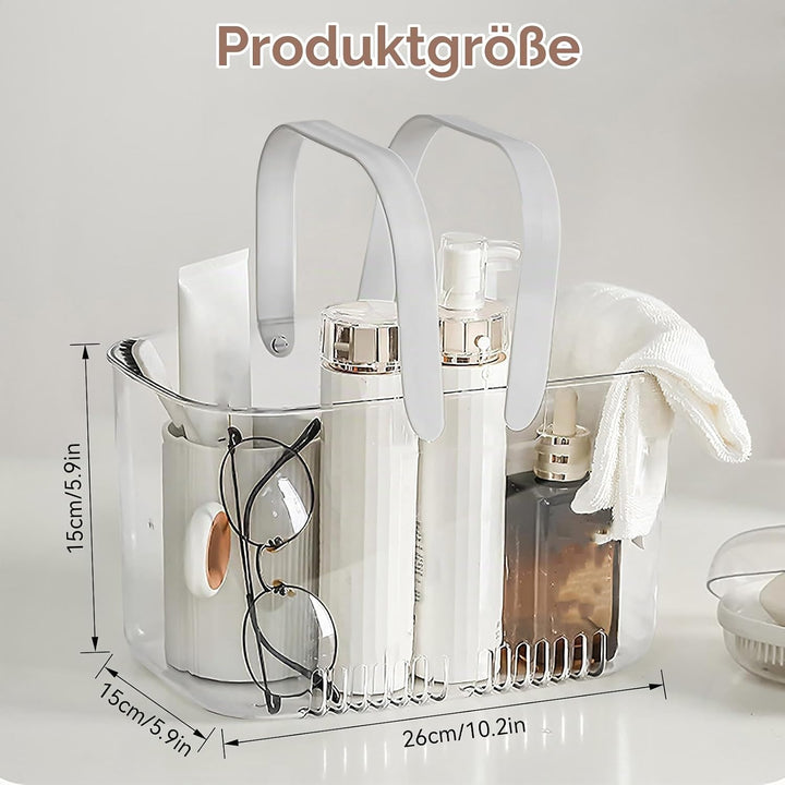 Cyrank Tragbare Dusche Caddy Korb, Tragbarer Duschkorb mit Griffen Putzmittel Organizer Caddy Organi