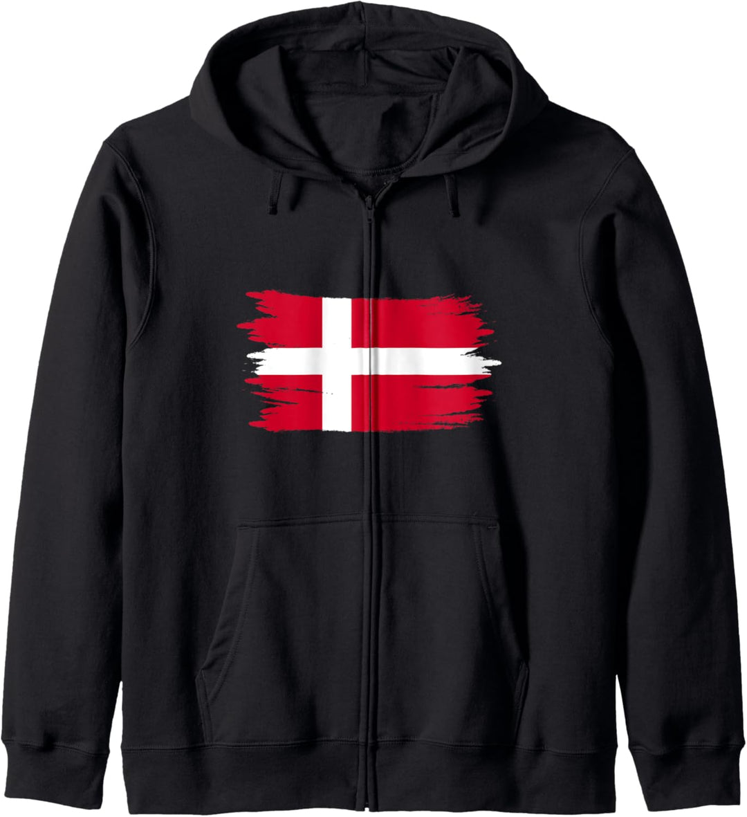 Dänemark Fahne Dänische Flagge Skandinavisch Wikinger Urlaub Kapuzenjacke