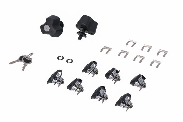 TRAX Lock Set with Anti-Theft Protection PRO 9 Matching Locks, 2 Keys. Anti-Theft Protection.