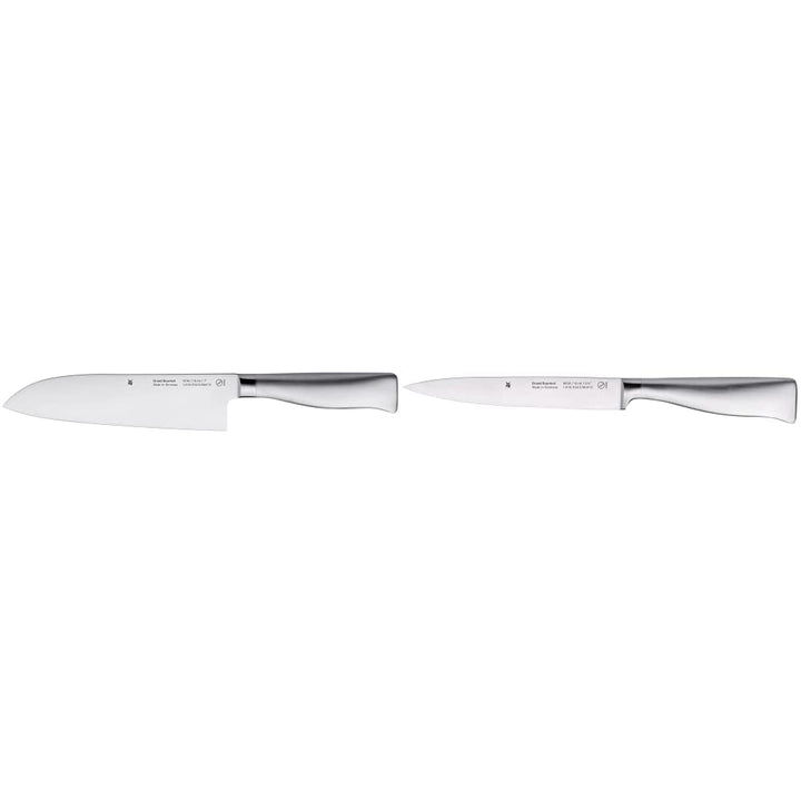 WMF Grand Gourmet Santoku Messer 32 cm, Made in Germany, Klinge 18 cm & Grand Gourmet Filiermesser f