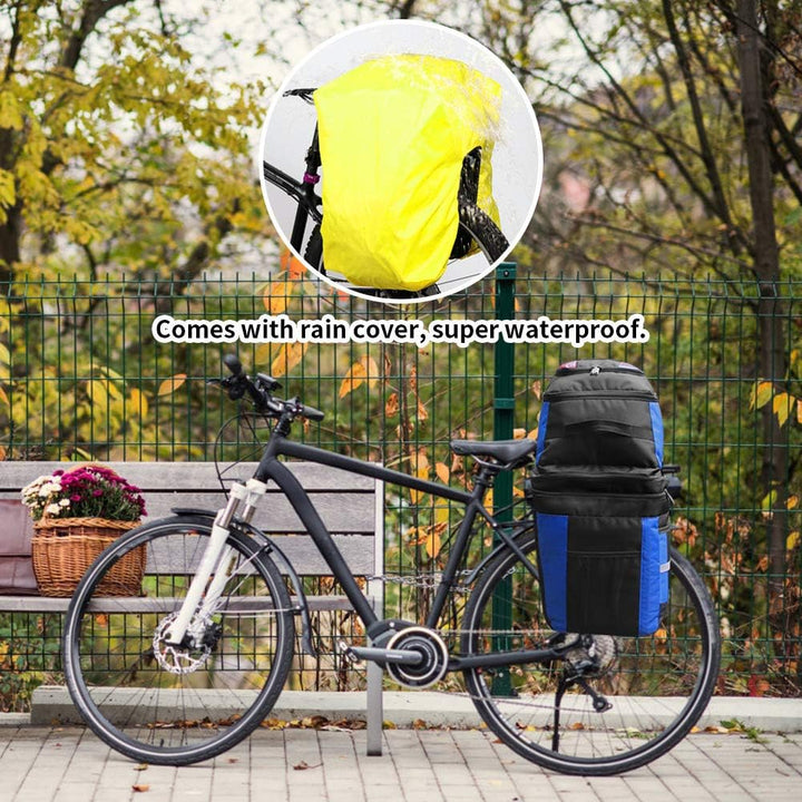 PELLOR Fahrrad Gepäcktaschen, 3 in 1 Multifunction 70L Gepäckträger Tasche Reissfest Gross Fahrradta