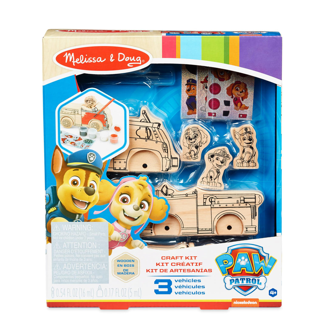 Melissa &amp; Doug Paw Patrol hölzernes Mal- und Bastelset | 3+| Fahrzeuge und Kinderspielzeug | Geschen