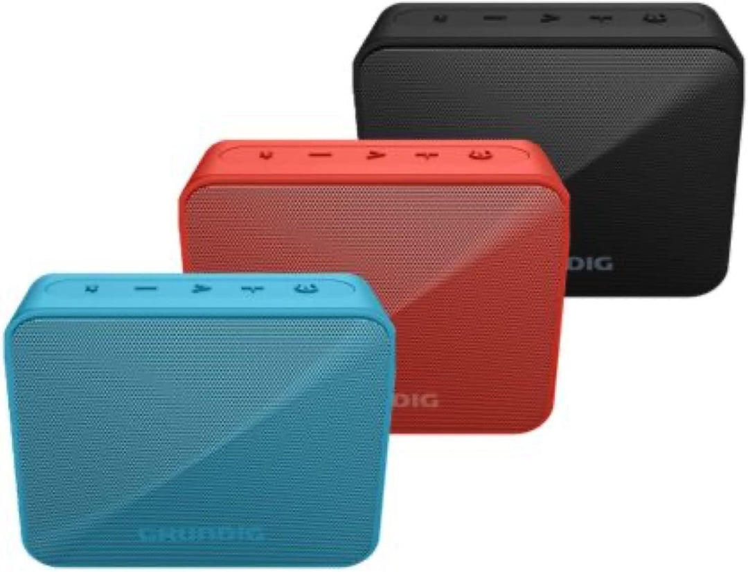 Grundig GBT Solo Black - Bluetooth Lautsprecher, 30 Meter Reichweite, mehr als 20 Std. Spielzeit Sch