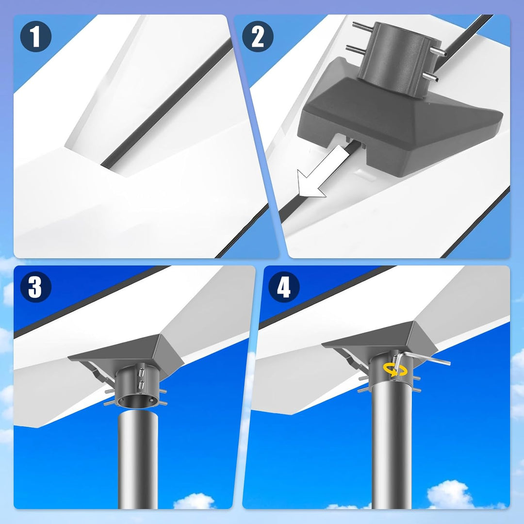 Starlink Gen 3 Rohradapter, Starlink Pole Mount Gen 3, Starlink Gen 3 Halterung, Starlink Gen 3 Pipe