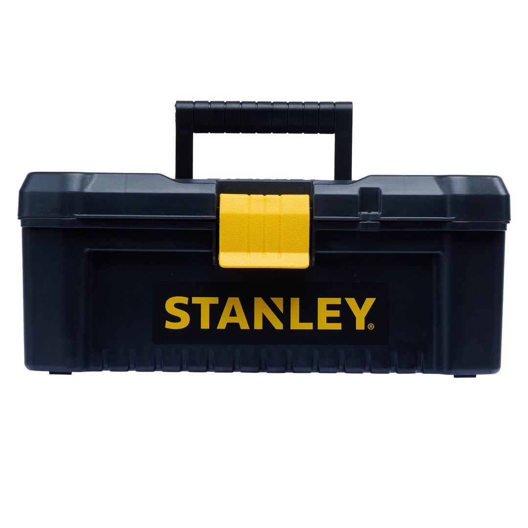 Stanley Werkzeugbox / Werkzeugkasten (16", 20x19,5x41cm, stabiler Werkzeugkoffer aus Kunststoff, Wer