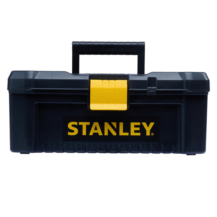Stanley Werkzeugbox / Werkzeugkasten (16", 20x19,5x41cm, stabiler Werkzeugkoffer aus Kunststoff, Wer