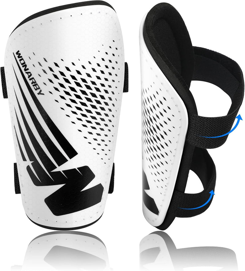 Schienbeinschoner Kinder Fussball Shin Pads - Fussball Ausstattung Mit Verstellbarem Klettverschluss