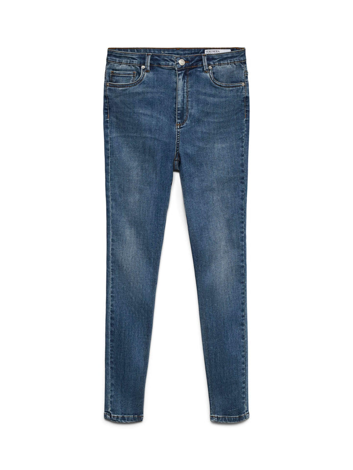Vero Moda Female Skinny Jeans VMSOPHIA Hohe Taille Skinny Fit Jeans S / 32L Medium Blue Denim, S / 3