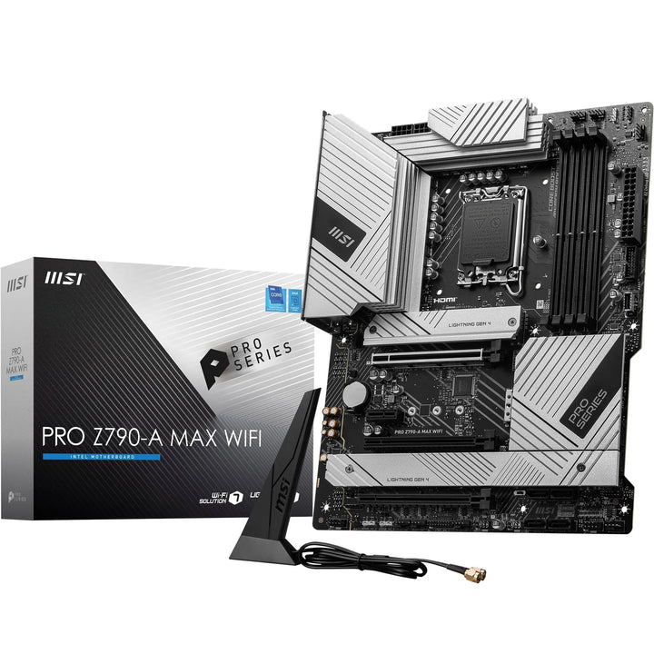 MSI PRO Z790-A MAX WiFi Motherboard, ATX - Unterstützt Intel Core Prozessoren der 12. und 13. Genera