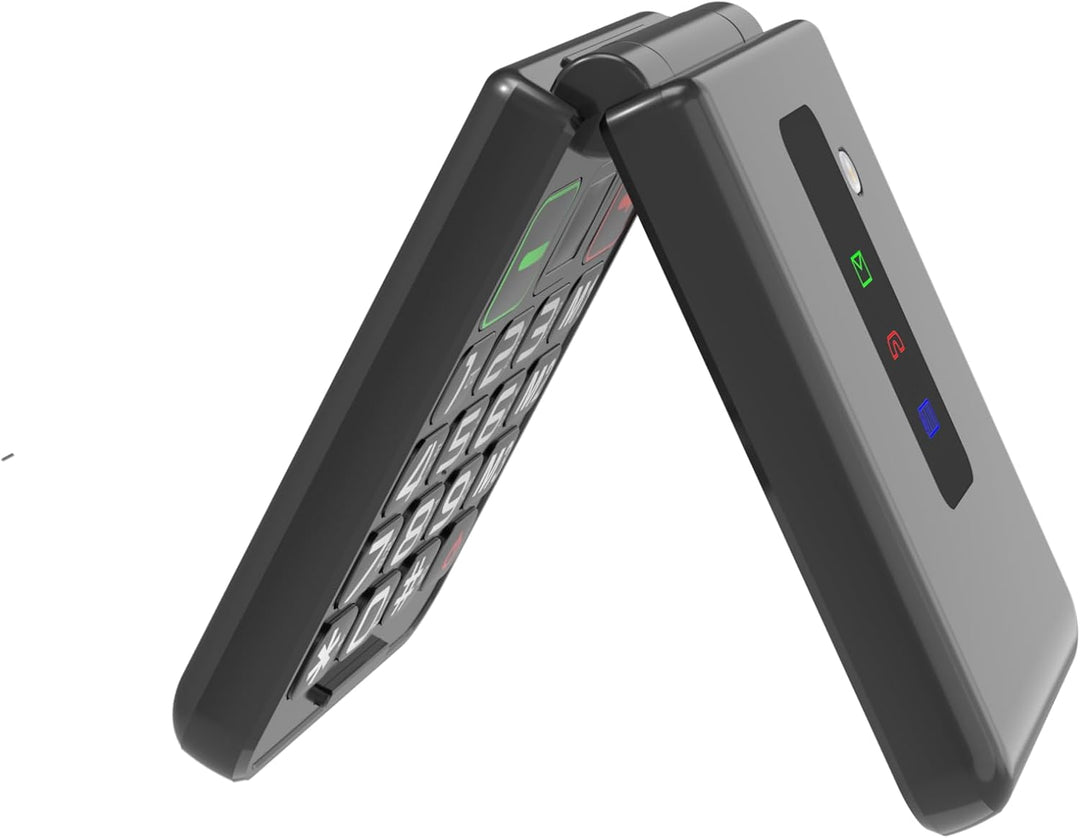 TTfone Klapphandy TT660 mit faltbarem Design, grossen Tasten, Notruf, Langer Akkulaufzeit und 3G & 4
