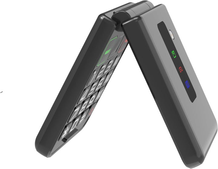 TTfone Klapphandy TT660 mit faltbarem Design, grossen Tasten, Notruf, Langer Akkulaufzeit und 3G & 4
