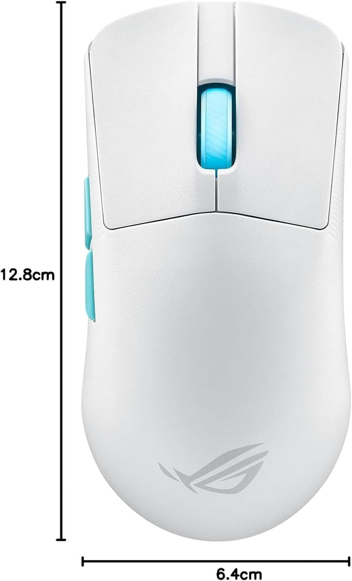 ASUS ROG Harpe Ace Aim Lab Edition White RGB Gaming Maus weiss (kabellos, 2,4 GHz RF, Bluetooth, USB
