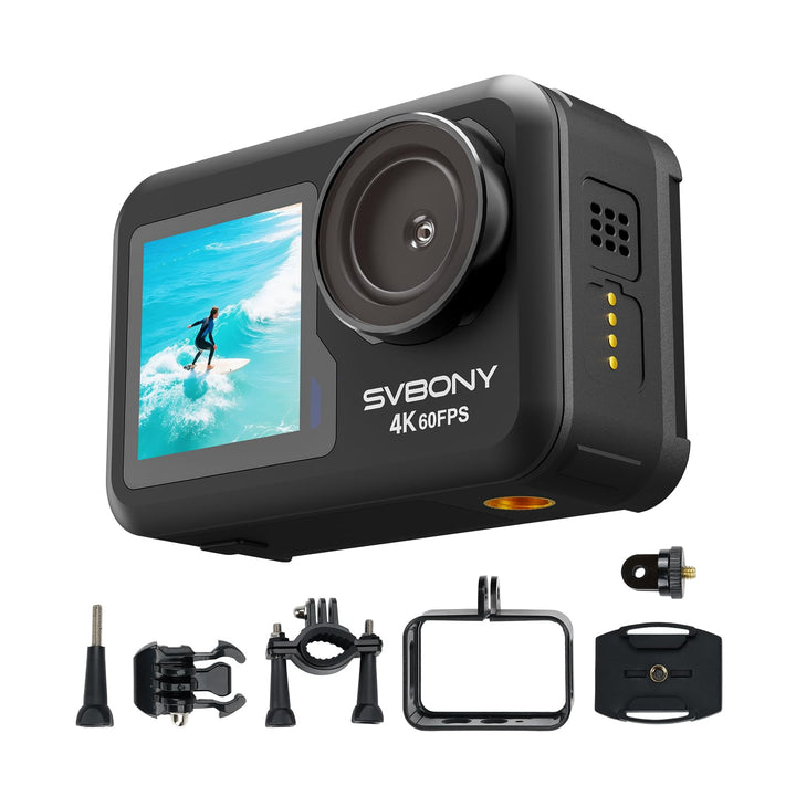 SVBONY 4K 60FPS Unterwasserkamera, EIS2.0 Stabilisierung, Wasserdicht bis 12 Meter ohne Gehäuse, Spr