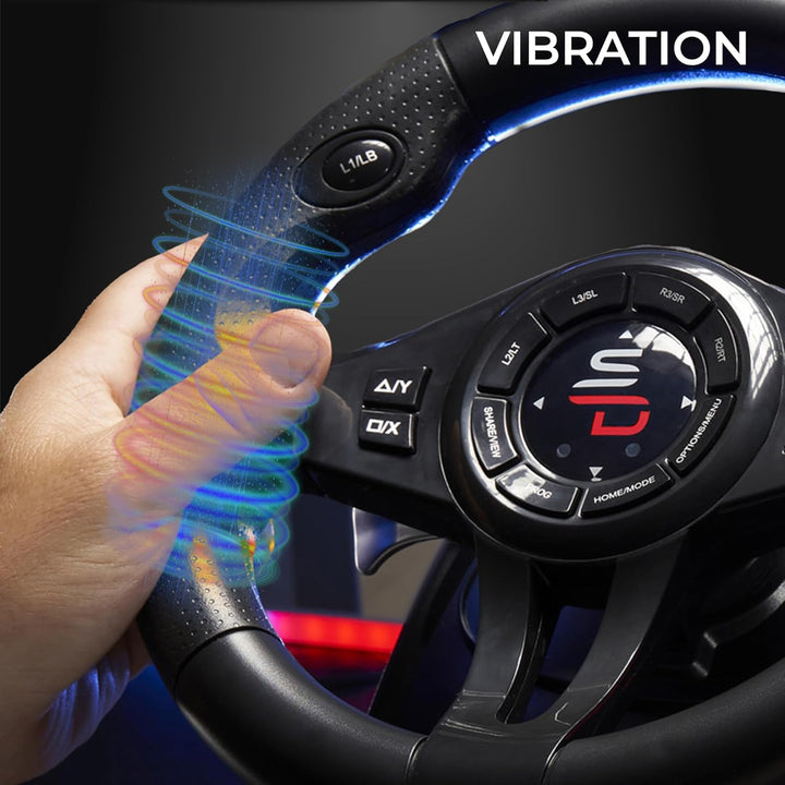 Subsonic Superdrive - GS550 Racing-Lenkrad mit Pedalen, Schaltwippen, Schalthebel und Vibration für