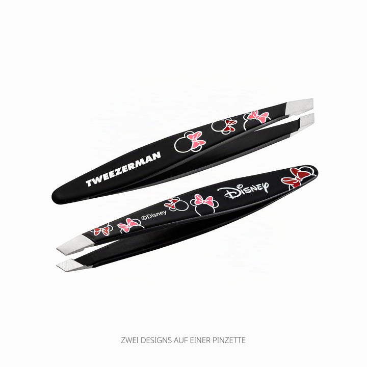 TWEEZERMAN Disney's Minnie Mouse Ear Esistable Mini Schräge Pinzette Schwarz, Schwarz