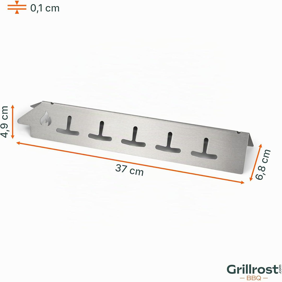 Grillrost.com Das Original Edelstahl Aromaschiene für Enders - Brennerabdeckung mit verbesserter Hit
