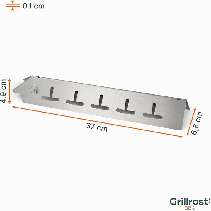 Grillrost.com Das Original Edelstahl Aromaschiene für Enders - Brennerabdeckung mit verbesserter Hit