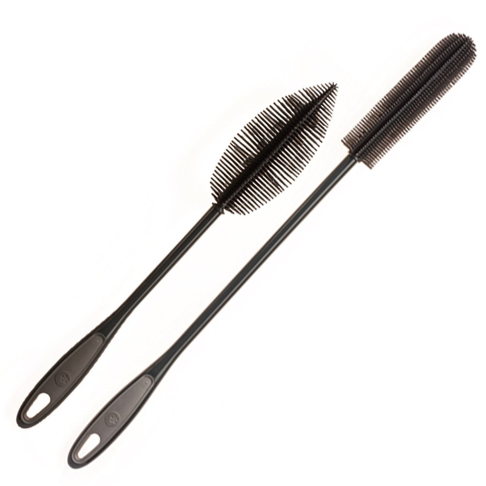 Kochblume Flaschenbürste 36cm & Flaschenbürste Slim 2er Set | Premium-Silikon & BPA frei| Hitzbestän