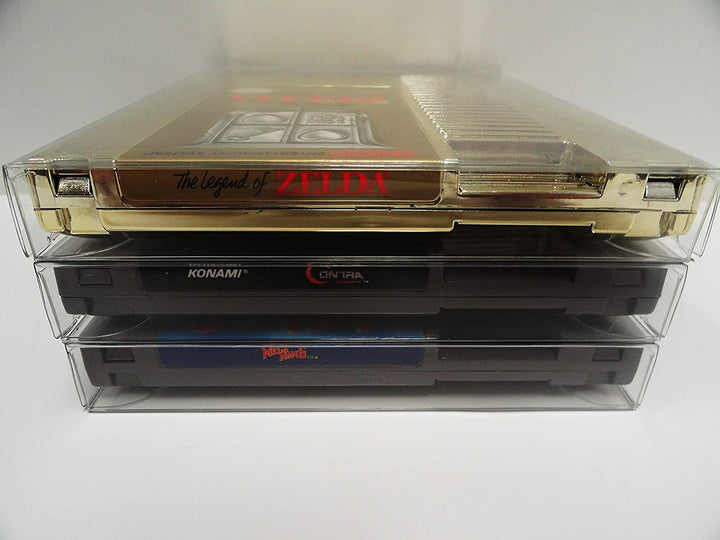 Link-e : 10 X Transparente Kunststoff Schutzhulle Kompatibel mit Nintendo NES Spielkassette
