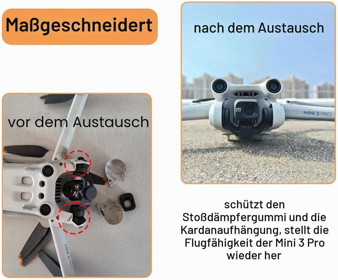 Ersatz Seitenabdeckung Reparaturteile für DJI Mini 3 Pro Gimbal Side Schutzrahmenabdeckung Zubehör （